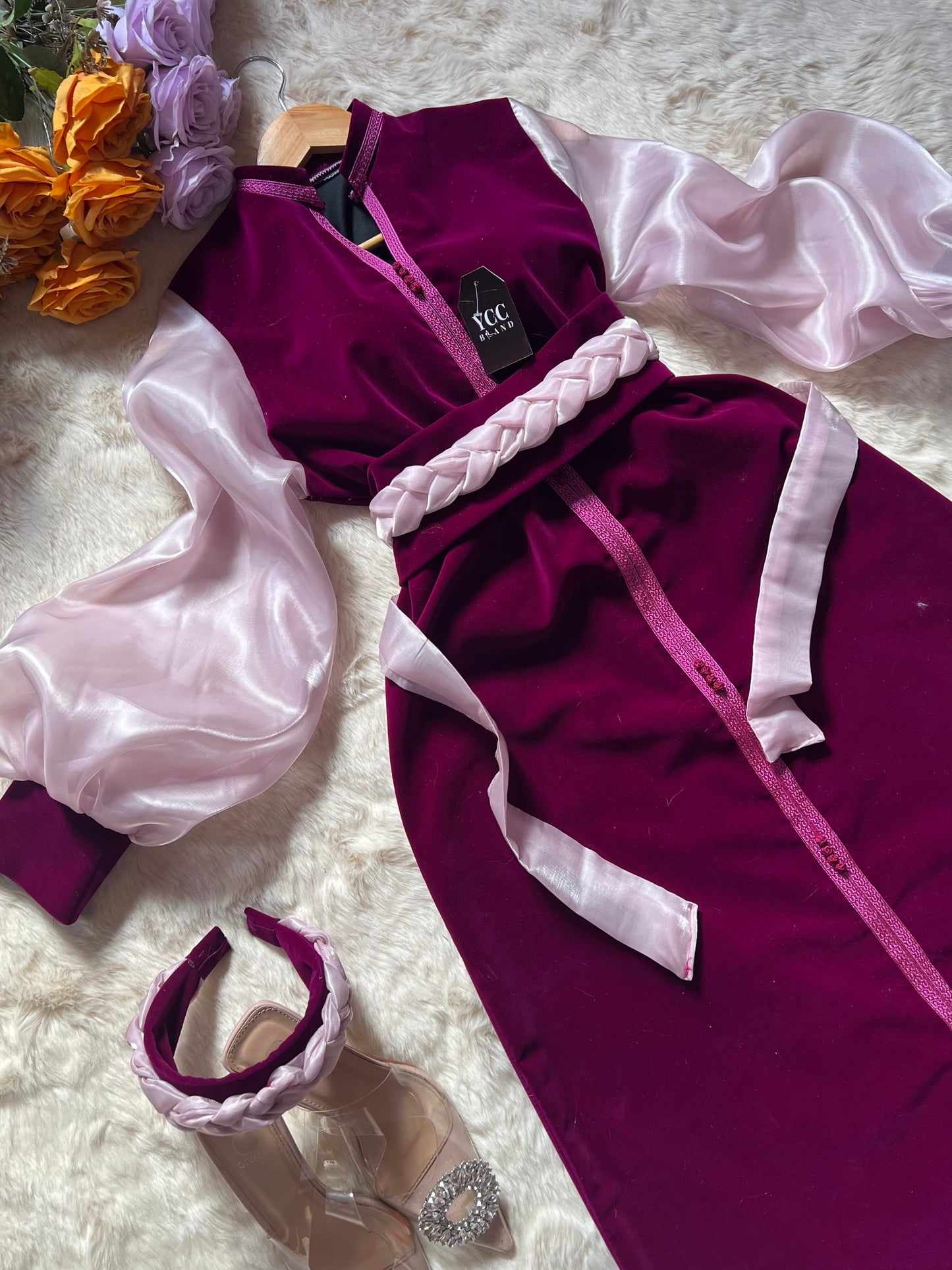 قفطان زمرد - فوشيا