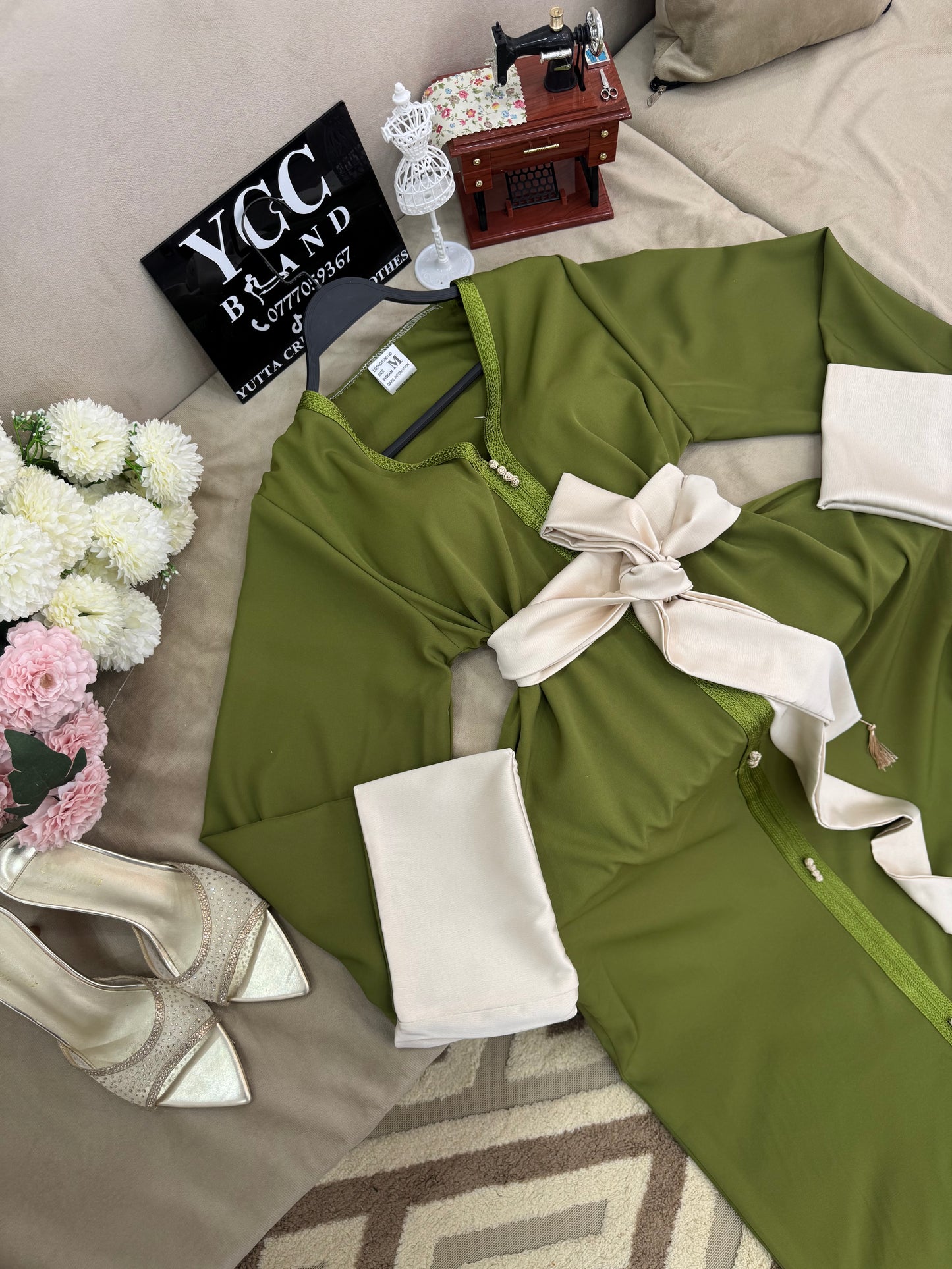 قفطان ليلاس -vert olive