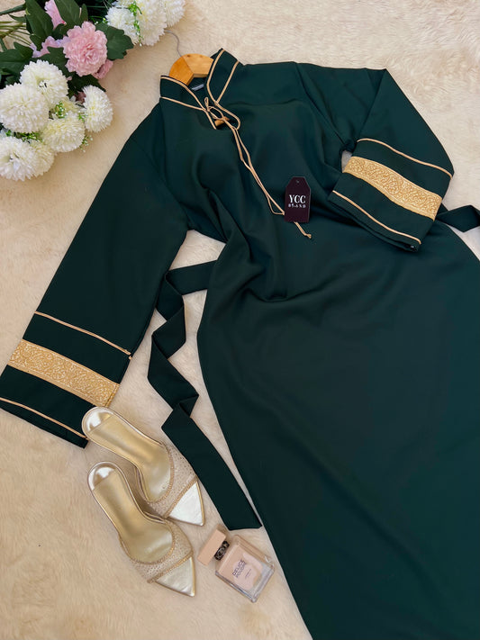 فستان تاليا - Vert bouteille