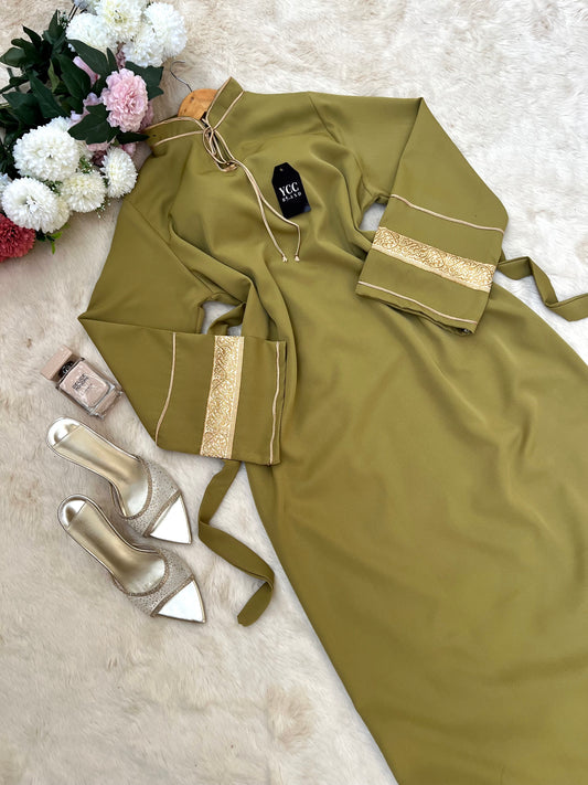 فستان تاليا - Vert olive