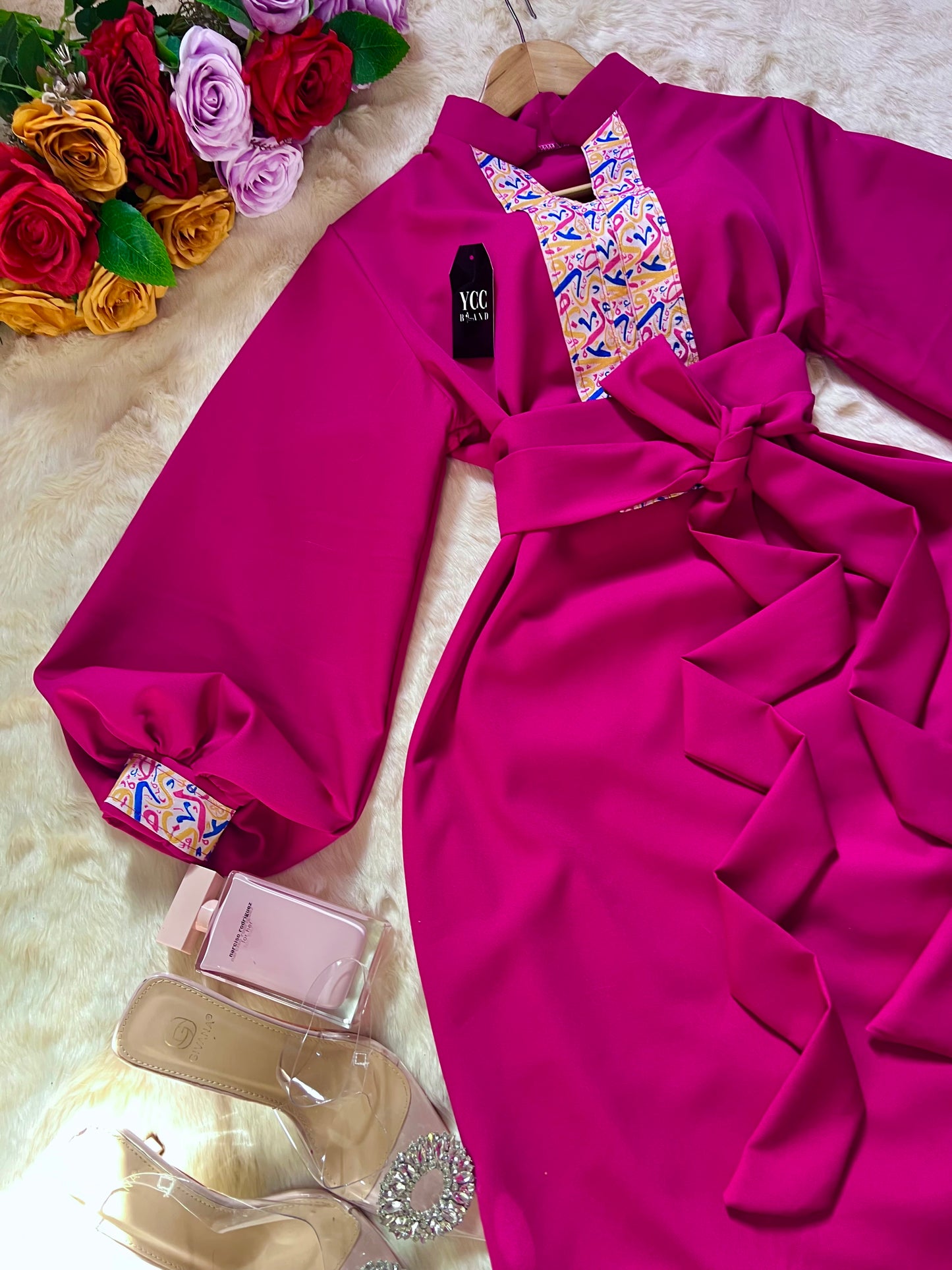 فستان قمر - وردي