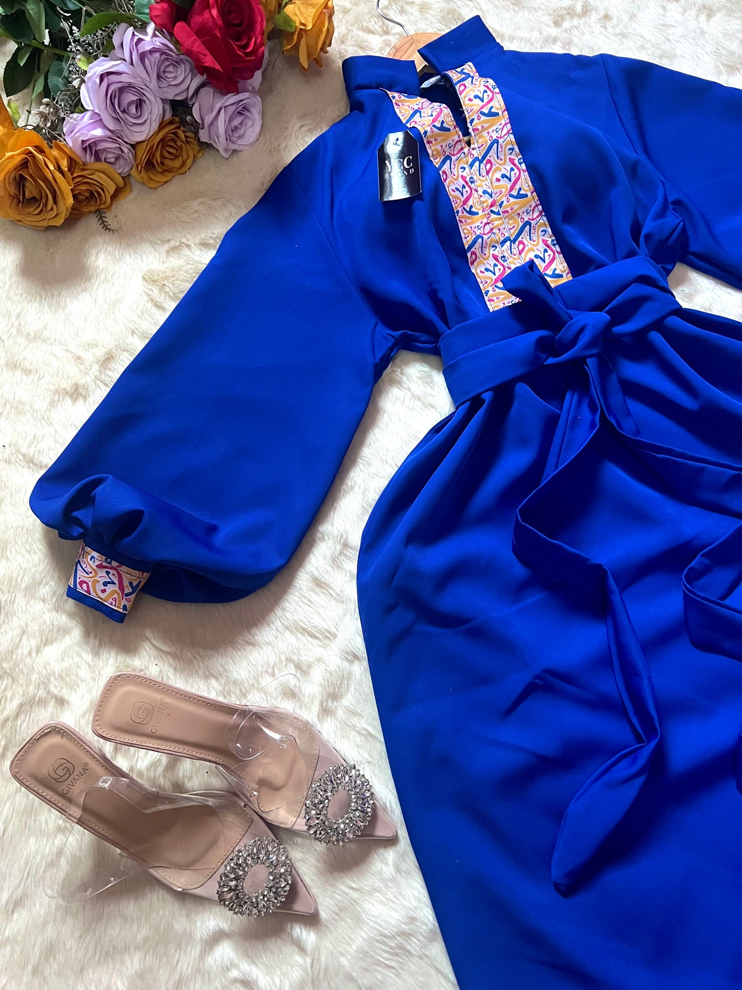 فستان قمر - ازرق