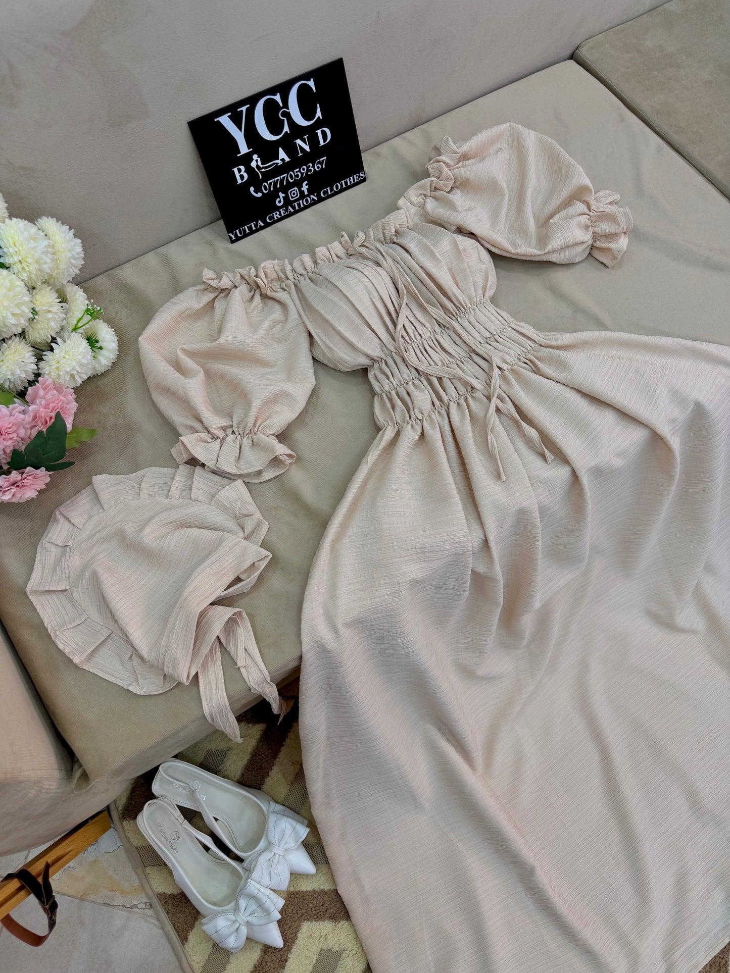 فستان اريام -beige