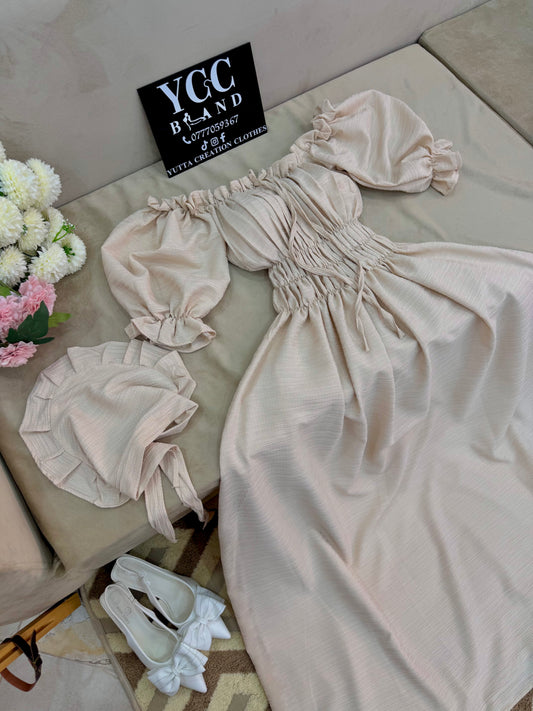 فستان اريام -beige