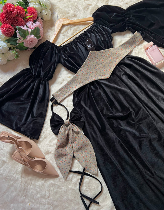 فستان فيكتوريا - اسود