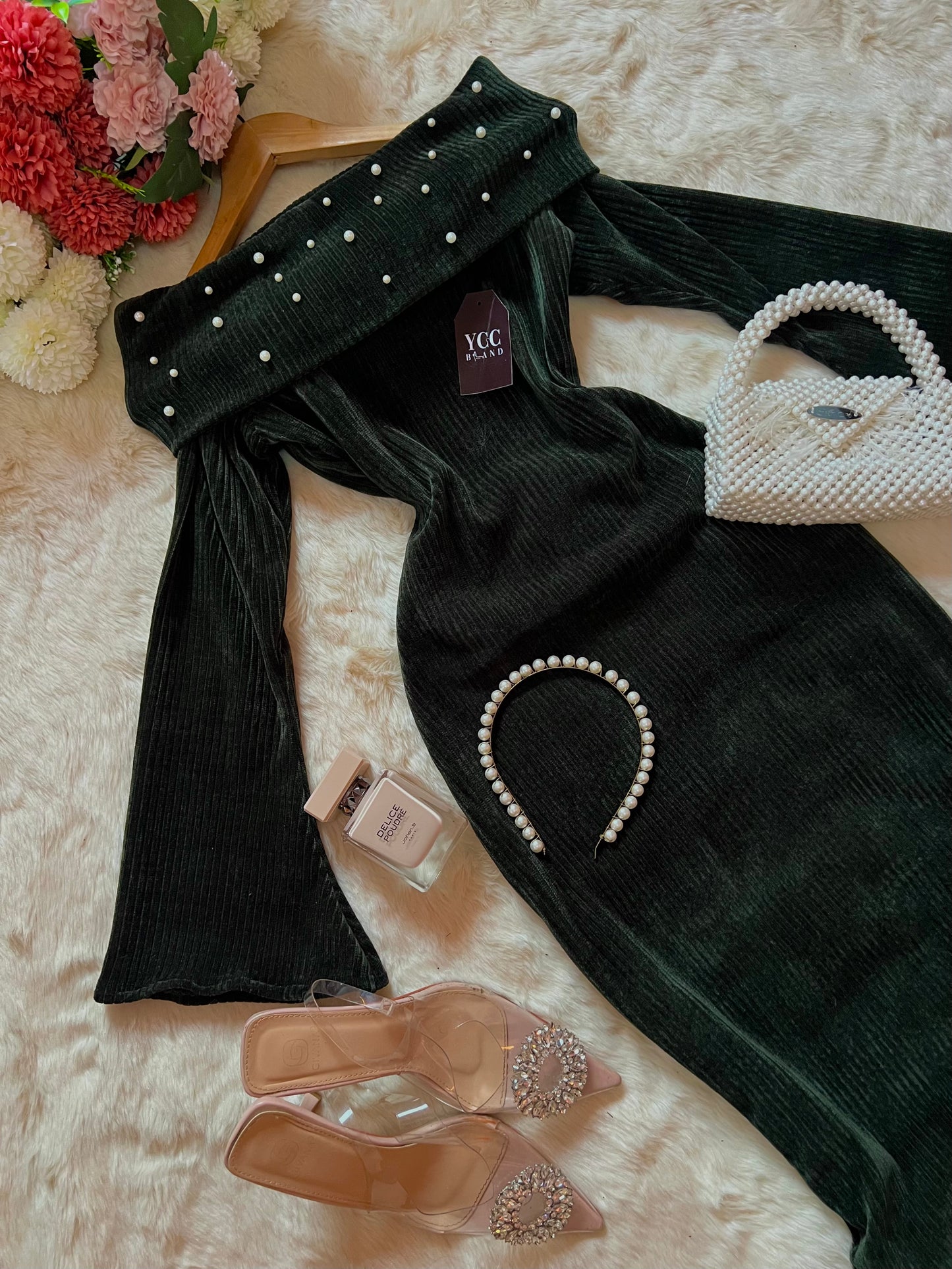 فستان ميلينا -Vert Bouteille