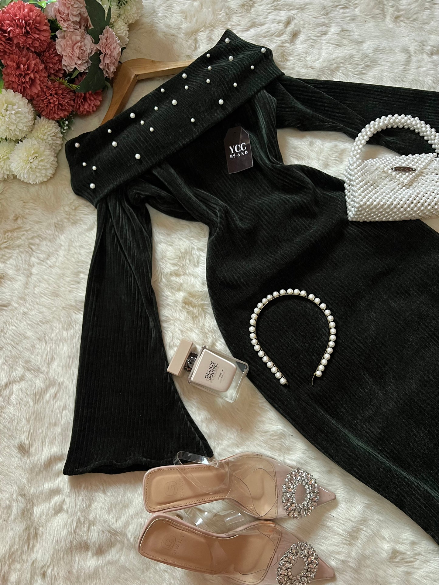 فستان ميلينا -Vert Bouteille