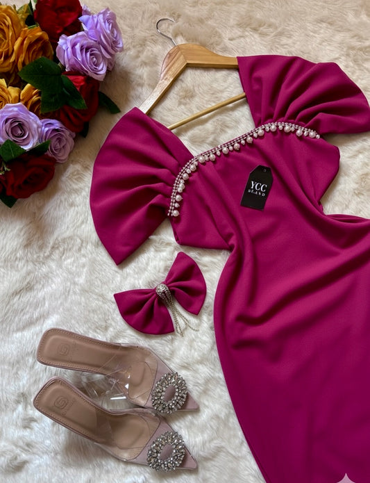 فستان نور - فوشيا